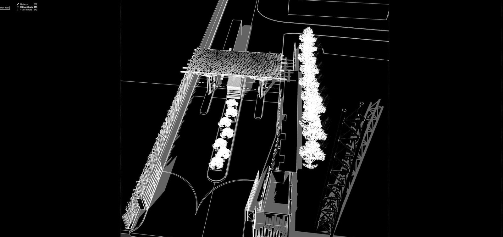 Gate to Industrial Park — Concept 2, context view